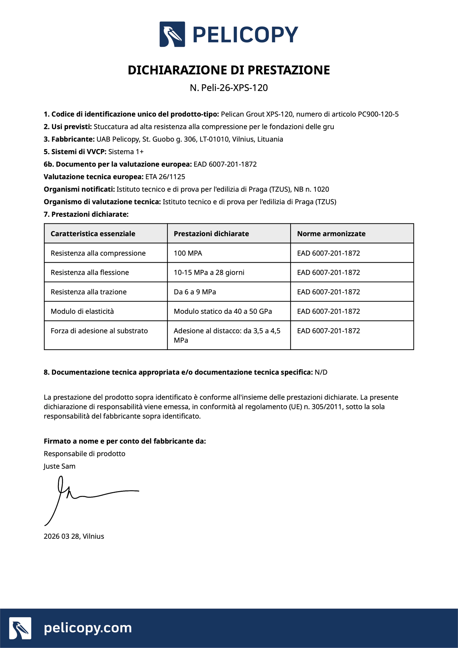 Declaration of Performance in IT